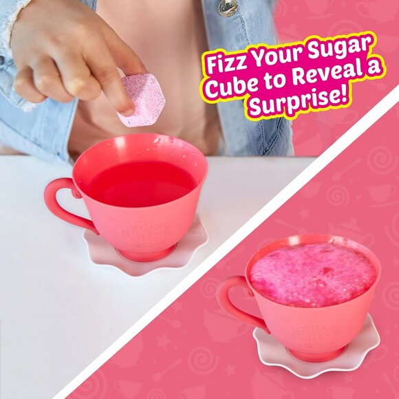 ITTY BITTY PRETTYS Tea Party ZURU Over 25 Surprises JUMBO Size BLUE Spoon New - Picture 4 of 6